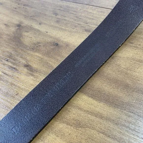 Banana Republic Brown Italian Leather Belt Made in England Size 34 - Picture 4 of 9